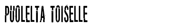 Puolelta toiselle font preview